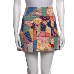 Sezane Jupe Malia Patchwork skirt